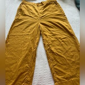 Mustard linen Pants